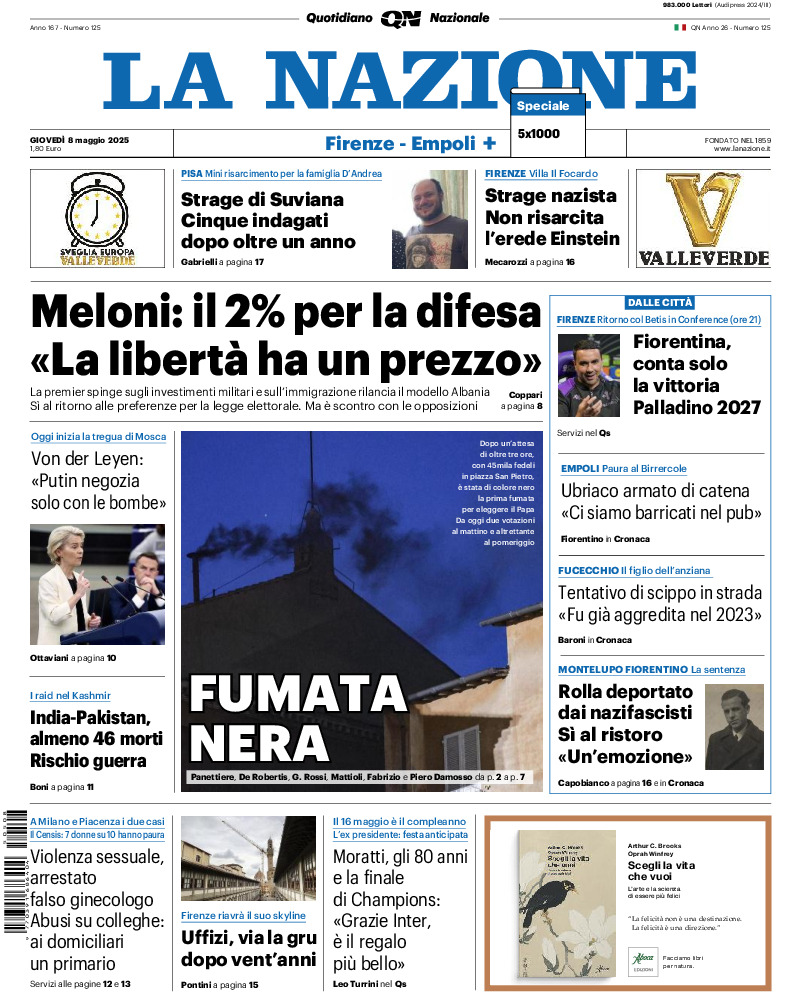 Prima-pagina-la nazione-edizione-di-oggi-20250508